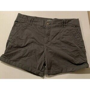 RIDERS by LEE Shorts Women’s 18 Gray Comfort Waist Cotton Chino Preppy Casual